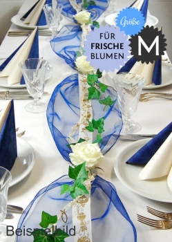 Fibula[Style]® Komplettset "Belive marine" für Frischblumen Größe M
